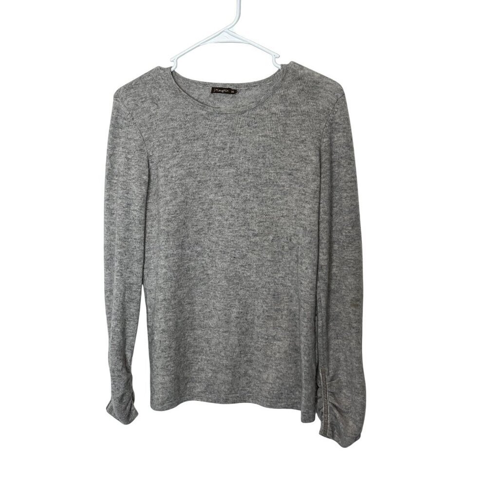 J.McLaughlin Gray Cashmere Lightweight Long Sleeve Sweater XS